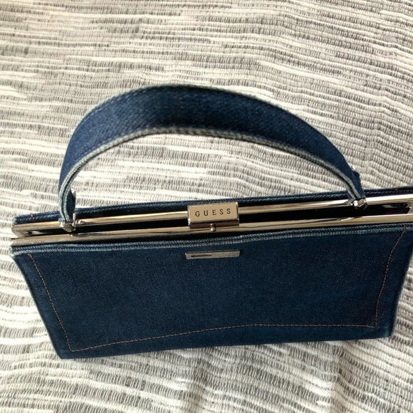 GUESS Y2K Denim Mini Shoulder Bag - Picture 3 of 5